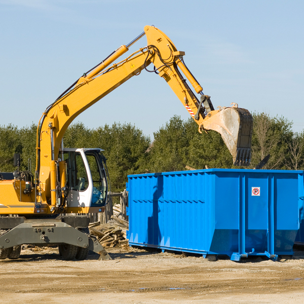 how does a residential dumpster rental service work in Helmsburg